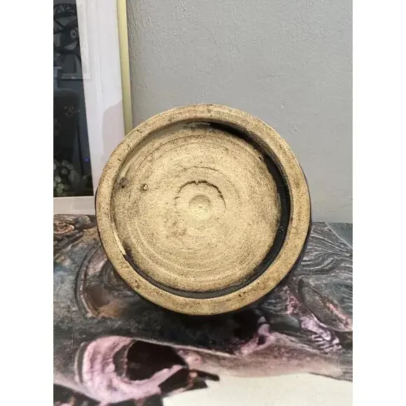 Vintage Studio Pottery Vase Drip Glaze Finish Modern Handmade American Pottery - Picture 5 of 5